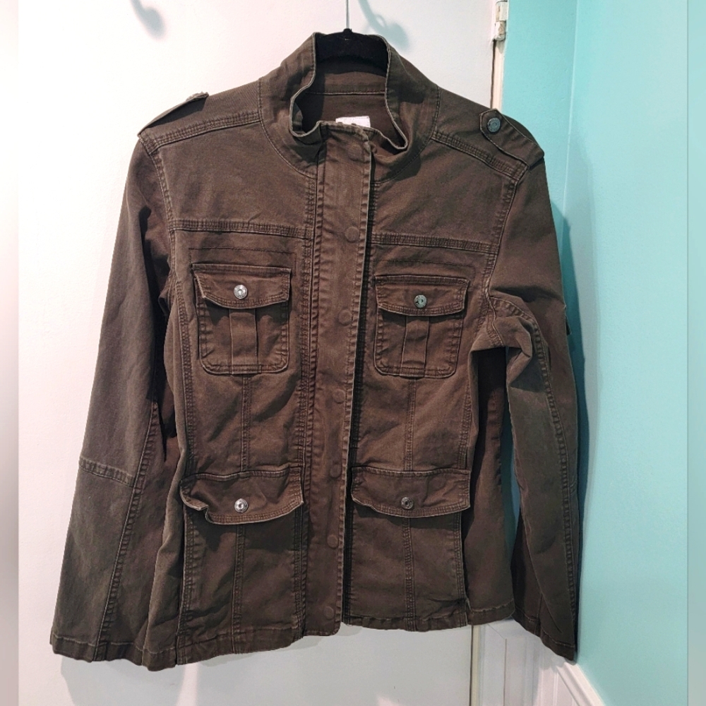 Kensie flack jacket, deep olive color